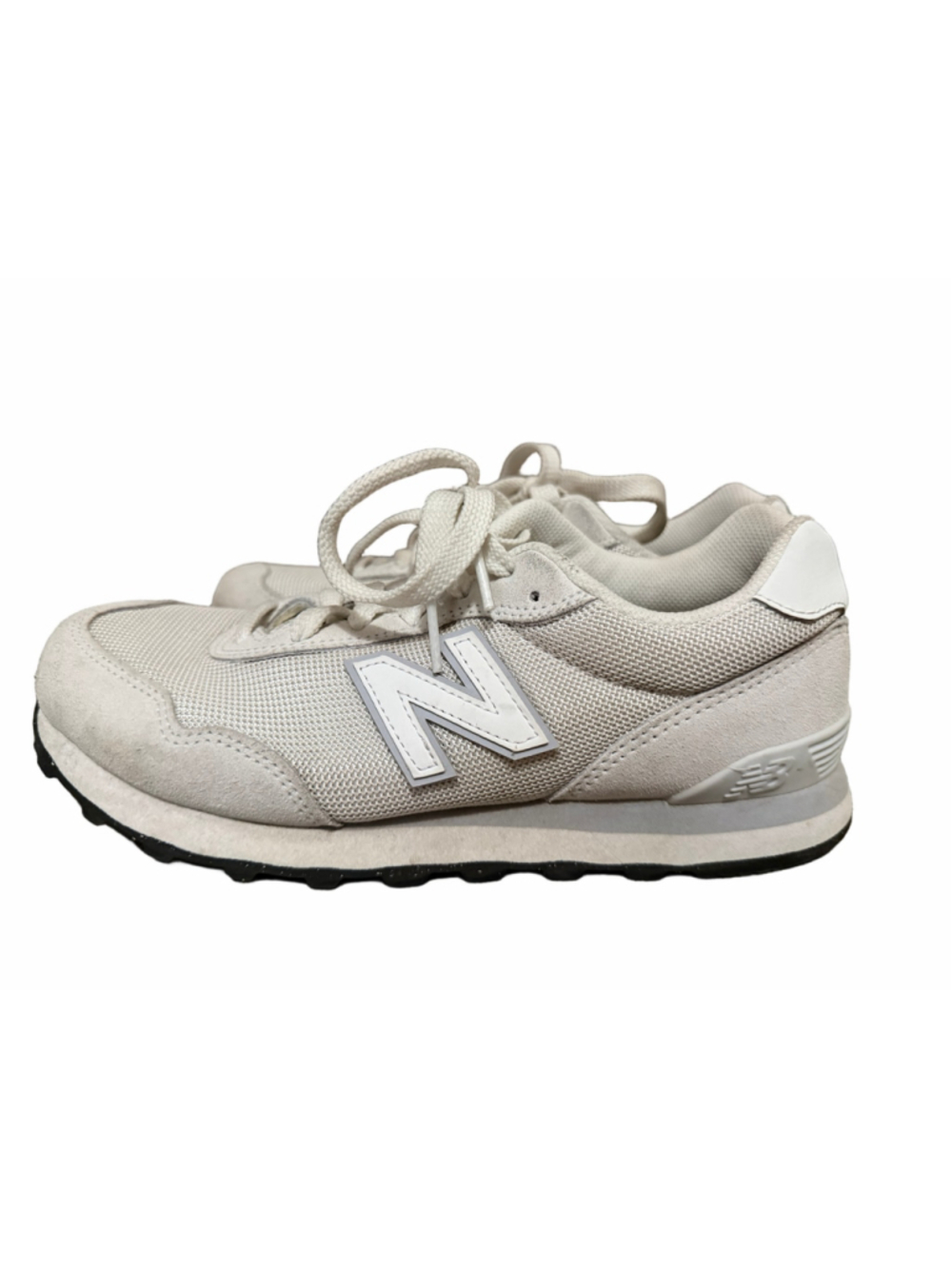 New Balance 515 Women’s 7.5 Men’s 6 White Gray Suede Mesh Sneakers WL515WHT